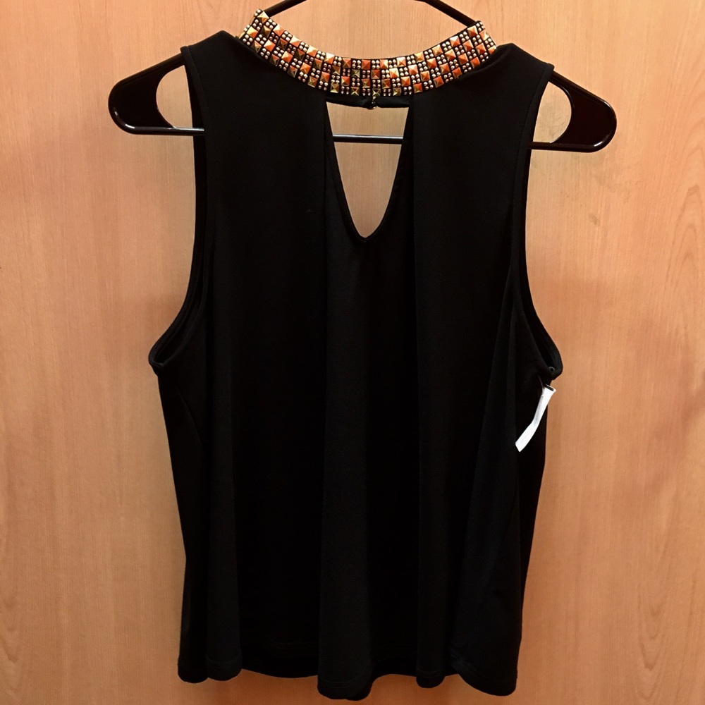 Nikita Sleeveless Black Top